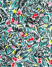 Green Paradeisos Fabric - Linen Cotton Nylon Blend - Premium Quality | Supply Showroom