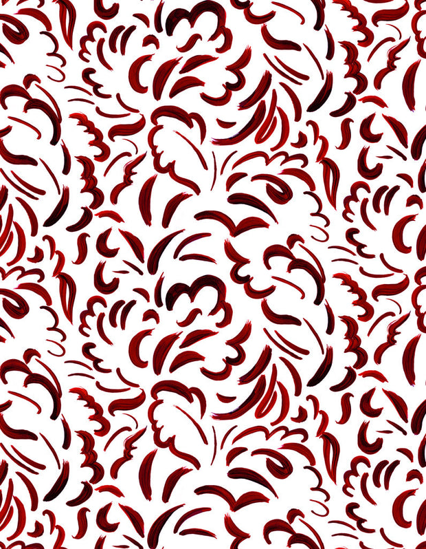 Red - Pia - Linen Cotton Nylon Blend Fabric - Premium Quality | Supply Showroom