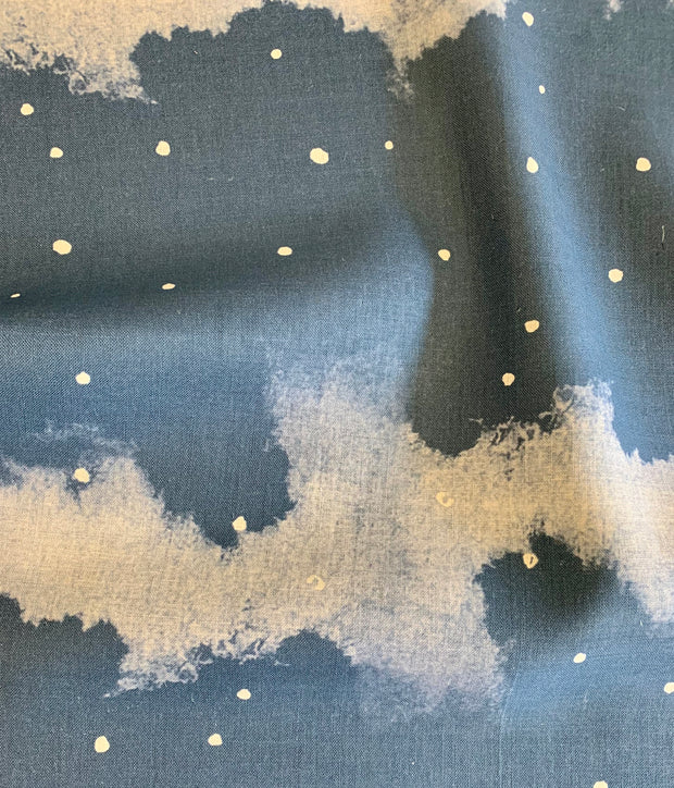 Evening Blue on Natural - F