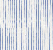 Sky Blue - Common Stripe Fabric - Premium Oyster Linen | Supply Showroom