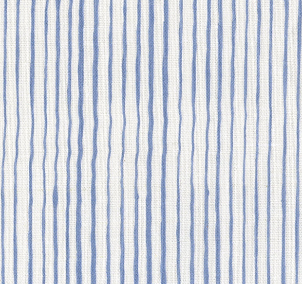 Sky Blue - Common Stripe Fabric - Premium Oyster Linen | Supply Showroom