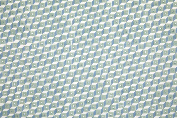 Ocean – Correa Fabric | Hand Block Printed Linen Cotton | Supply Showroom