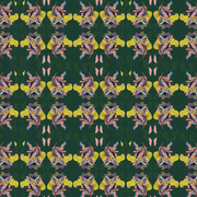 Dragonflower Green - Linen Cotton Fabric - Premium Quality | Supply Showroom