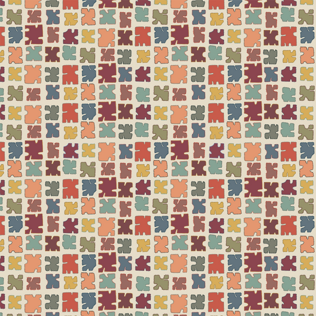 Desert - Patchwork - 100% Linen Fabric - Premium Quality | Supply Showroom