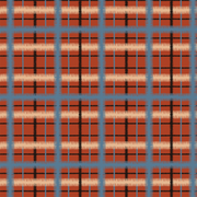 Paprika - Squiggle Tartan Grand - Linen Cotton Fabric - Premium Quality | Supply Showroom