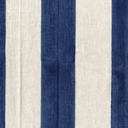 Deep Water Evelyn Stripe Fabric | Indian Linen by the Yard