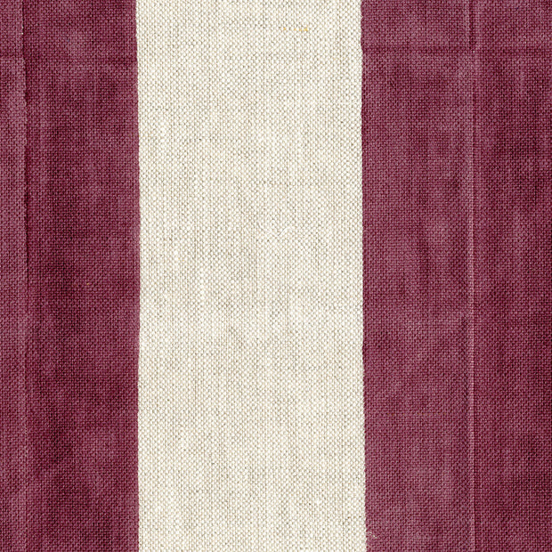 Winter Rose Evelyn Stripe Fabric in Indian Linen | By the Yard