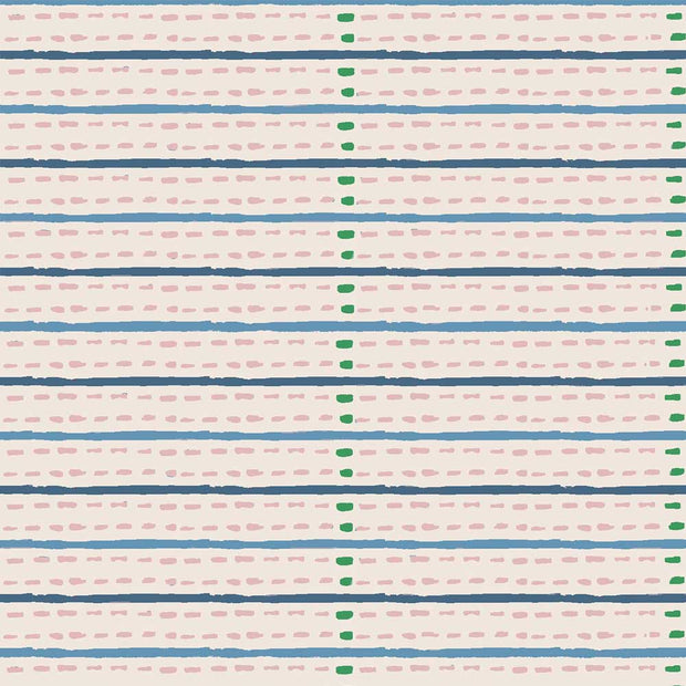 Eversley Stripe in Jade Rose – 100% Linen Fabric by the Yard | Supply Showroom