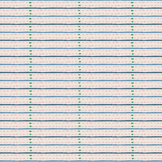 Eversley Stripe in Jade Rose – 100% Linen Fabric by the Yard | Supply Showroom