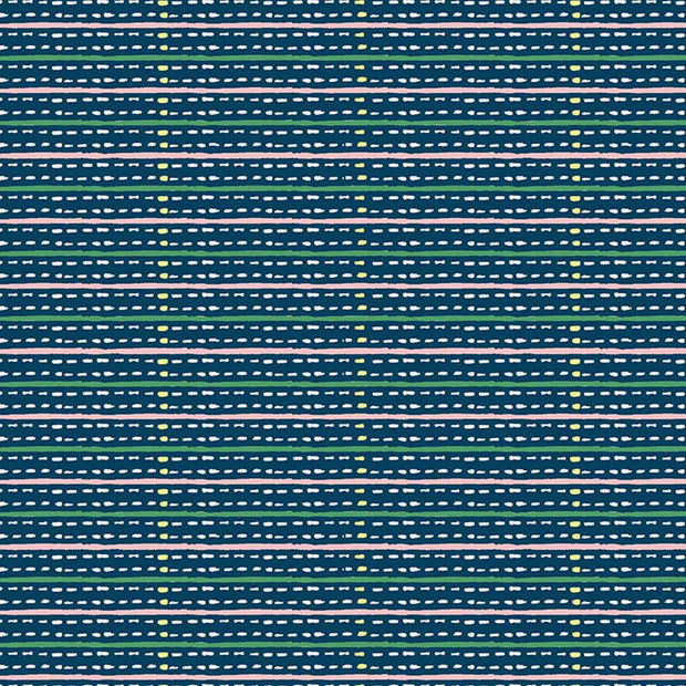 Eversley Stripe in Lake Rose – 100% Linen Fabric by the Yard | Supply Showroom
