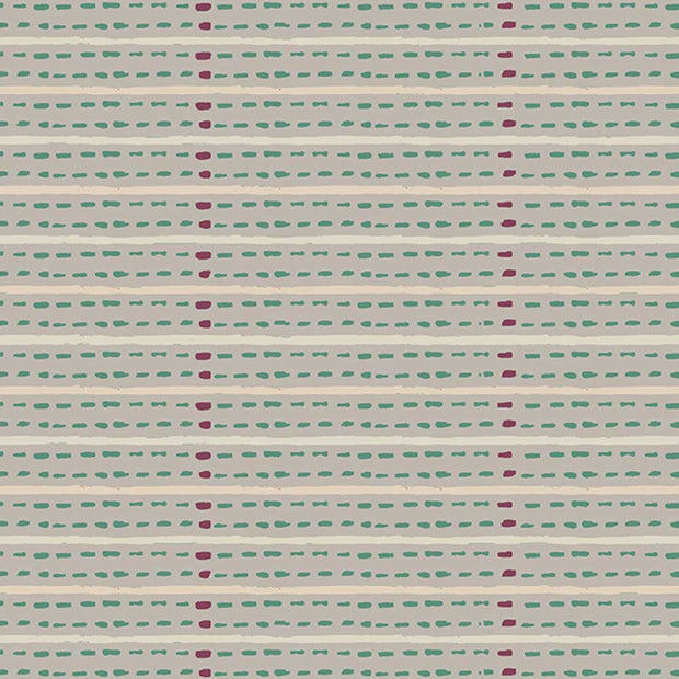 Eversley Stripe in Verdigris – 100% Linen Fabric | Supply Showroom