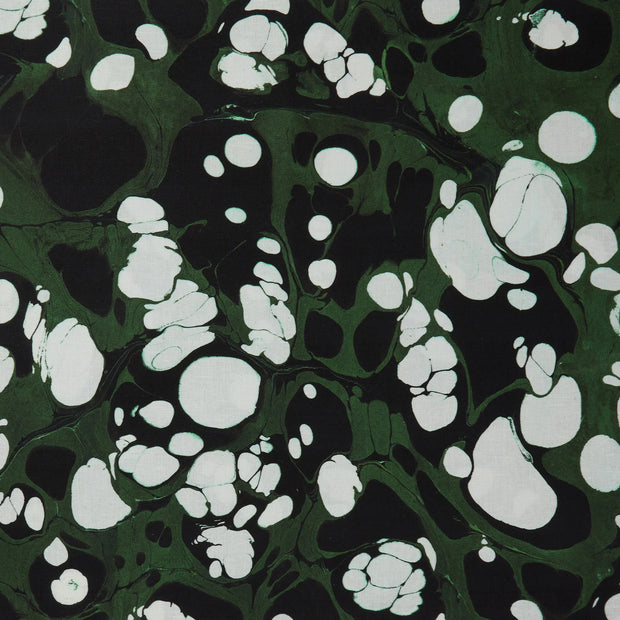  Marmorizatta Emerald Fabric – Linen/Cotton Blend, 54" Width