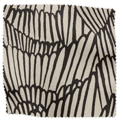Black & Tan - Flashdance Fabric | Linen-Cotton Blend by the Yard