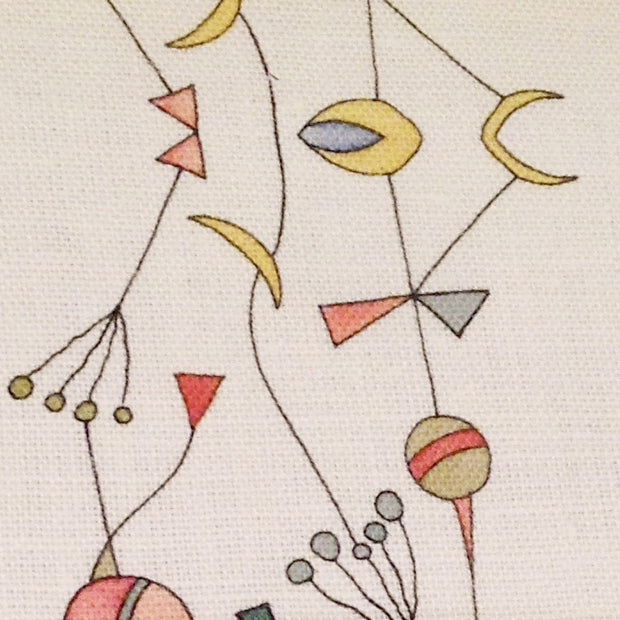 Prism on Heavy Oyster Trapeze Fabric – 53" Wide Linen, Sold by the Yard