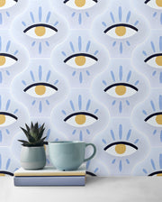 Gray/White/French Blue/Black/Gold - Tile