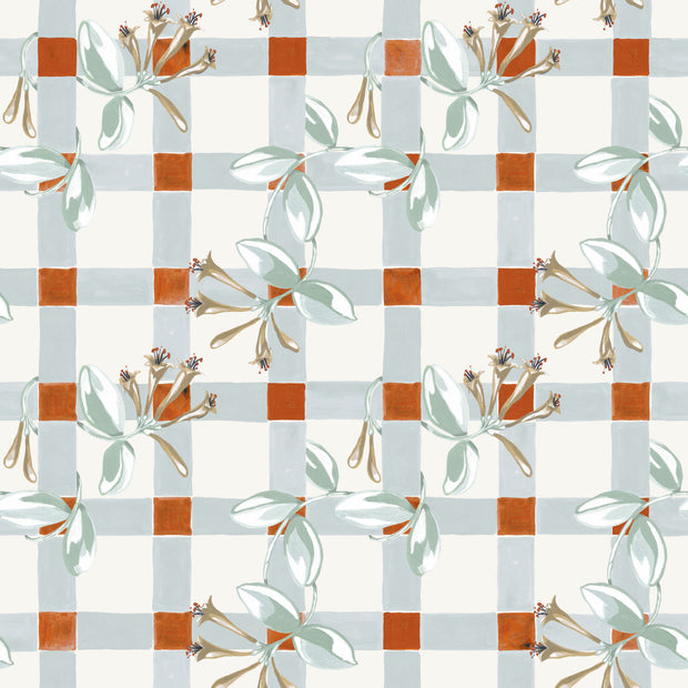 Rust Honeysuckle Wallpaper | Clay Coated | 27 Inch Single Roll – SUPPLY ...