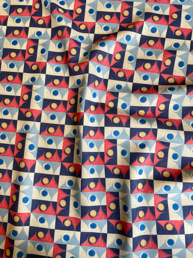 Cosmo on Natural - Linen Cotton Fabric - Premium Quality | Supply Showroom