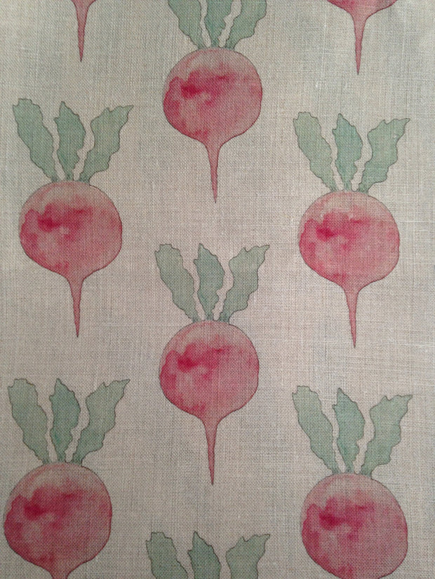 Ruby on Natural Radish Fabric – 54" Wide | Supply Showroom
