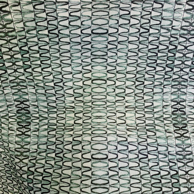 Eucalyptus on Natural Tortoise Fabric – 54" Linen, Sold by the Yard