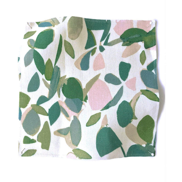 Green & Pink Medium Linen - F