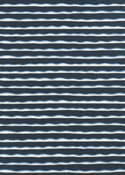 Indigo Leni Stripe Fabric – Medium Linen | Sold by the Yard