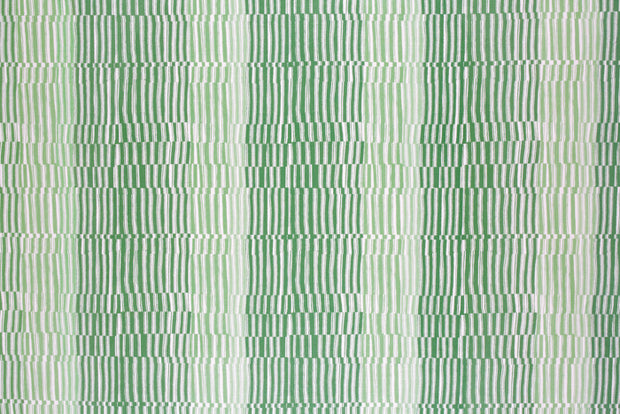 Jasper Green Tattered Stripe - Linen Fabric - Premium Quality | Supply Showroom