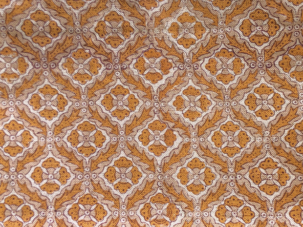 Saffron on Natural Istanbul Fabric - Cotton Linen Blend | Supply Showroom
