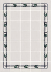 White/Black/Aqua - Tile