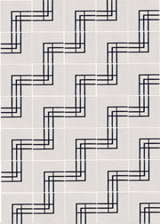 White/Black/Aqua - Tile