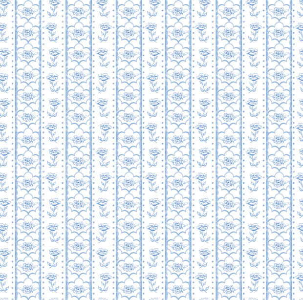 Cornflower Love for Lotus Wallpaper – Elegant Clay Coated Design