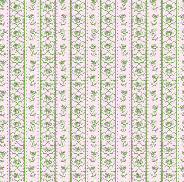 Olive Green Love for Lotus Wallpaper – Elegant Clay Coated Design