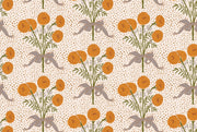 Citrus Orange Mary Fabric – Linen/Cotton Canvas, 54" Wide | Supply Showroom