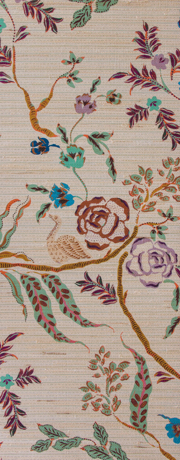 Verdigris Wallpaper – Eversley Grasscloth with Metallic Elegance