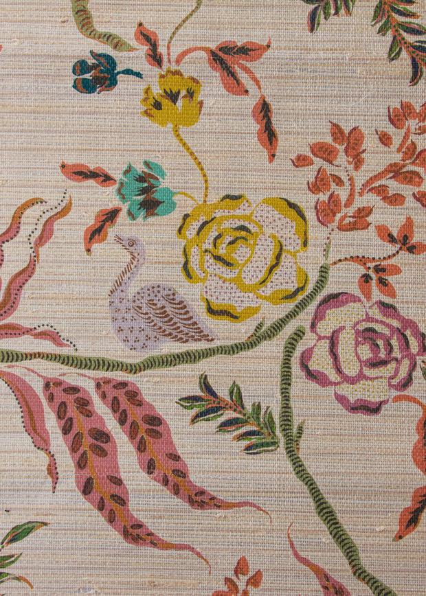 Cinnamon Tobacco Wallpaper – Eversley Metallic Grasscloth Style