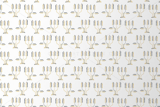Navy & Ochre on White - WP