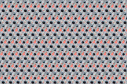 Salmon/Indigo on Natural - F