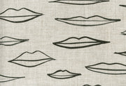 Black - MMWAH! Fabric - Oatmeal Linen - Bold Statement Design | Supply Showroom