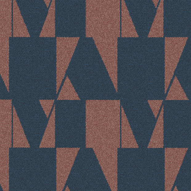 Navy Mod Geo Woven Jacquard – Indoor/Outdoor Polyester Fabric