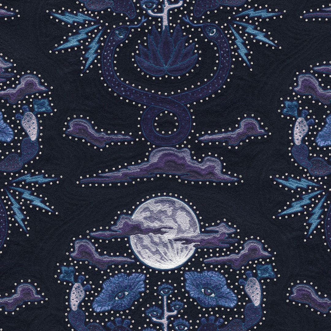 Moonlight Wallpaper - Moon Snake Rhinestone | Supply Showroom – SUPPLY ...