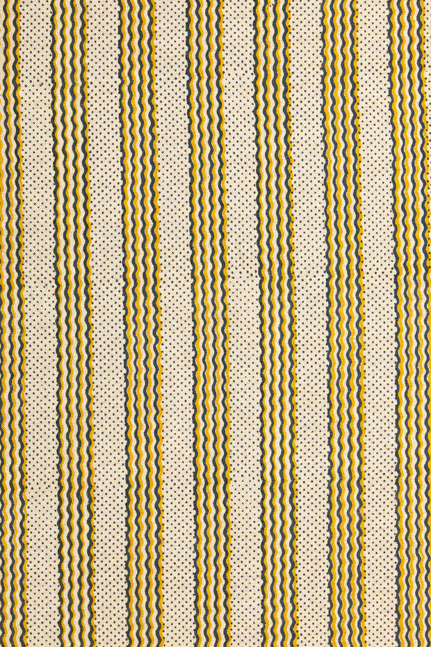Flax – Odette Fabric | Hand Block Printed Linen Cotton | Supply Showroom