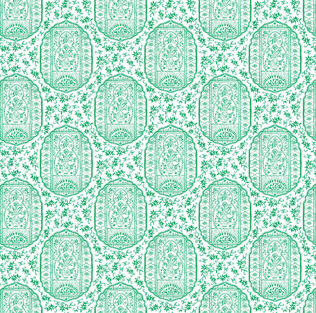 Kelly Green Painted Porcelain Wallpaper – Clay Coated | 5–7 Week Lead