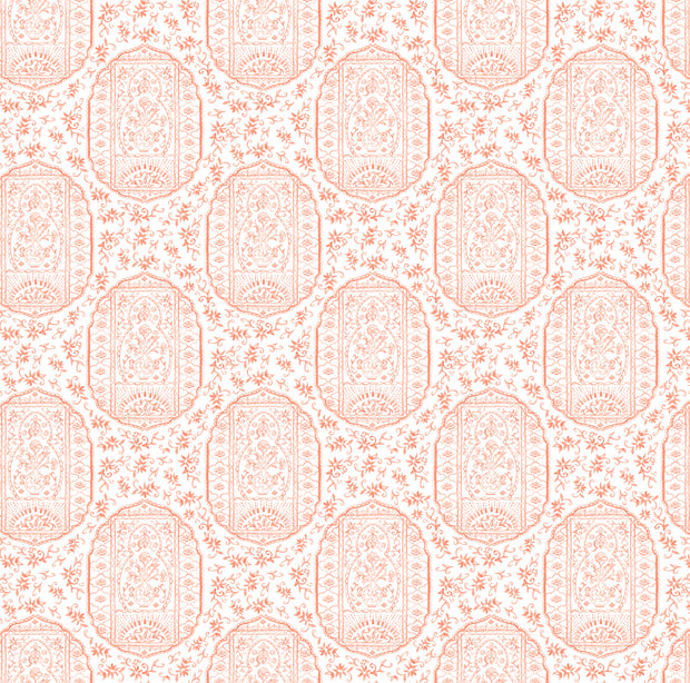 Terracotta Painted Porcelain Wallpaper – Clay Coated | 5–7 Week Lead