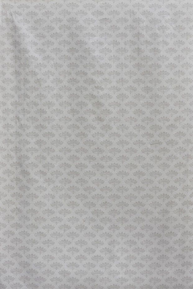 Grey - Peacock Fabric - Linen Cotton Print | Supply Showroom