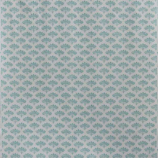 Teal - Peacock Fabric - Linen Cotton Print | Supply Showroom