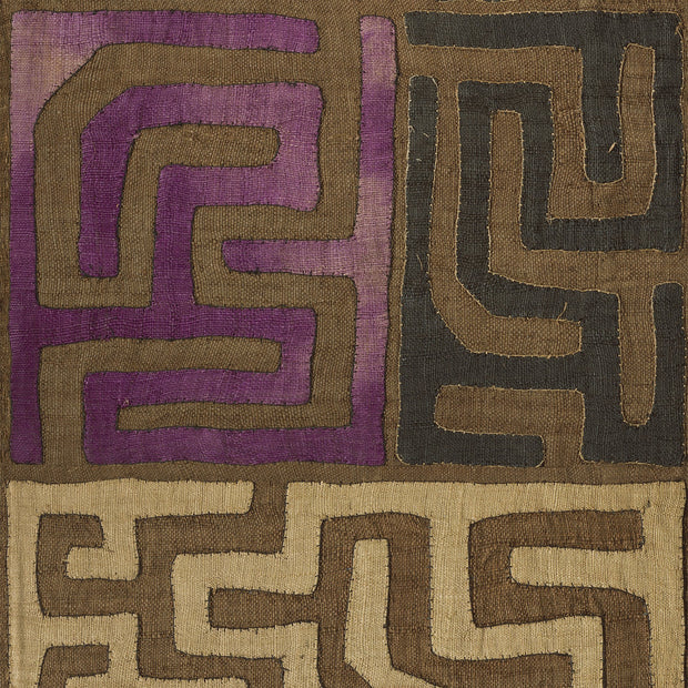 Plum Patchwork Kuba Cloth - WP