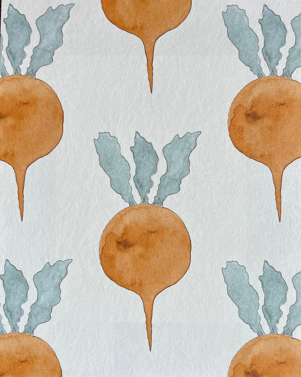 Amber Radish Wallpaper – Non Woven Fibre, Sold by Yard | 6–8 Week Lead