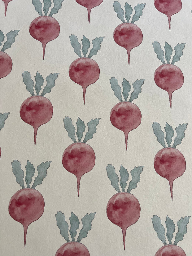 Ruby Wallpaper – Radish | Bold Non Woven Fibre Modern Design