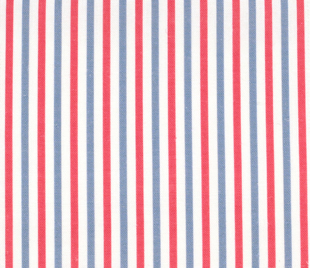 Ruby/Wedgewood Small Stripe Fabric – Natural/Oyster, 54" Wide | Supply Showroom