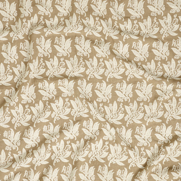 Oatmeal Golden Wattle Fabric | 100% Linen | Sold by the Yard