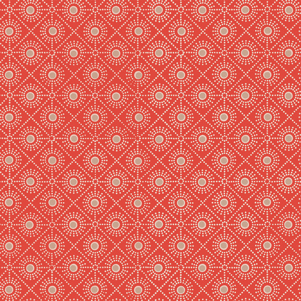 Cranberry Sunburst Wallpaper – Non Woven Fibre | Sold by Yard | 5–7 Week